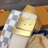 Initiales Damier Reversible Belt