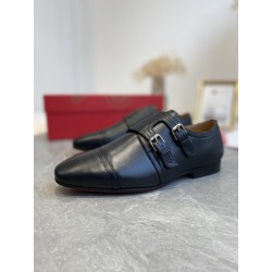 Mortimer Double Buckle Leather Loafers (Men's)