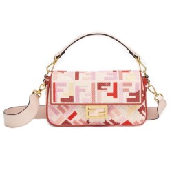 Baguette FF Motif Canvas Bag