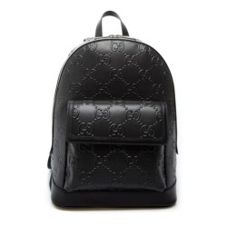 Double G Embossed Logo Backpack