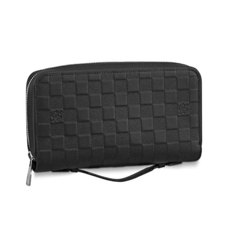 Black Damier Infini Zippy Wallet