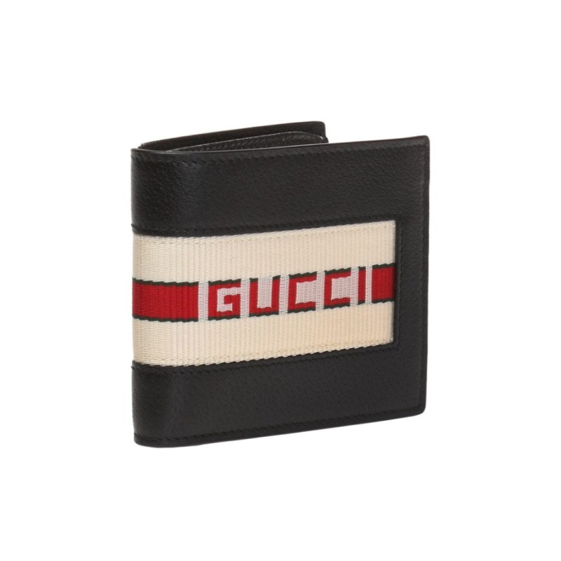 Double G Logo & Web Stripes Wallet