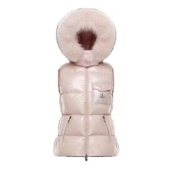Fur Sleveless Down Jacket (Women's)