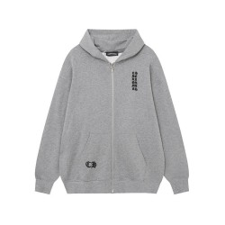 Logo Oversized Zip-Up Hoodie