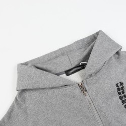 Logo Oversized Zip-Up Hoodie