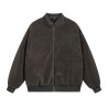 Wool Monogram Zip-Up Jacket