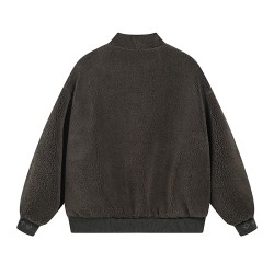 Wool Monogram Zip-Up Jacket