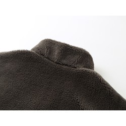 Wool Monogram Zip-Up Jacket