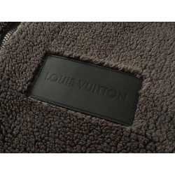 Wool Monogram Zip-Up Jacket