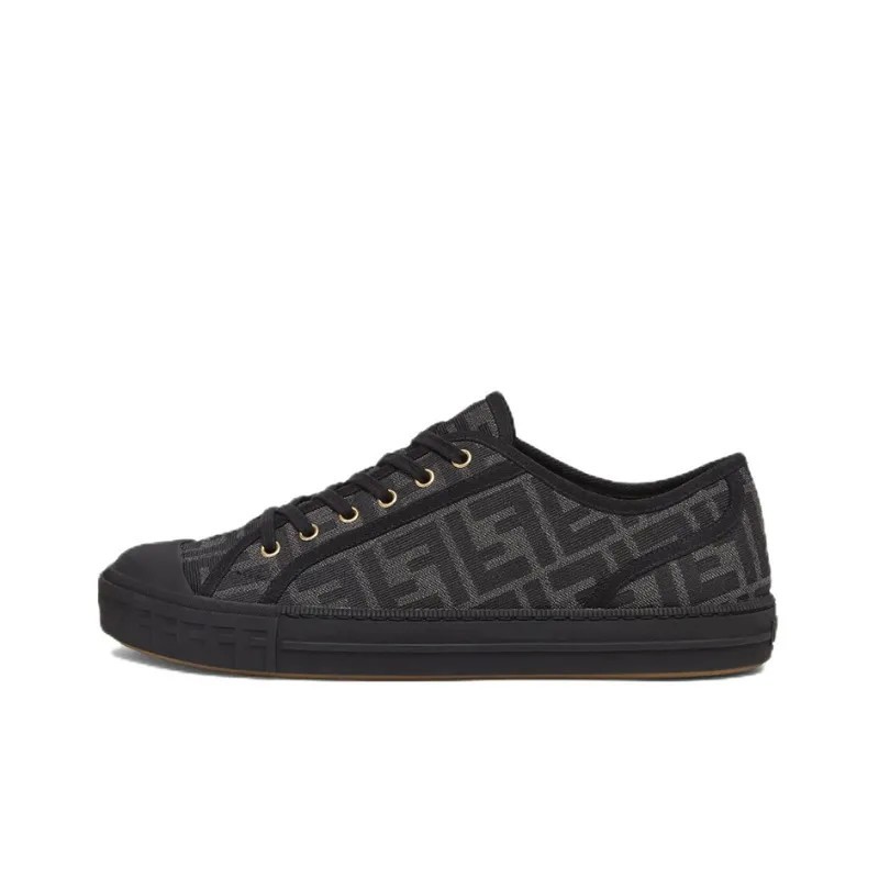 Domino F*F Motif Jacquard Low Top Sneakers Domino F*F Motif Jacquard Low Top Sneakers