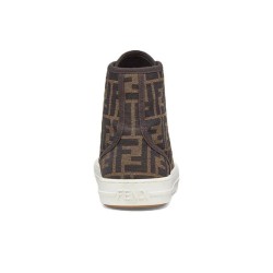 Domino F*F Motif Jacquard Low Top Sneakers