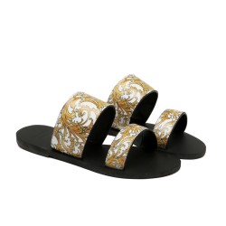 V*RSC Western Baroque Patterned Flat Sandals (Women’s)
