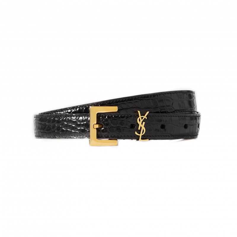 Monogram Crocodile Belt