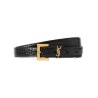 Monogram Crocodile Belt