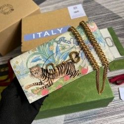 1955 Horsebit Tiger Print Chain Wallet
