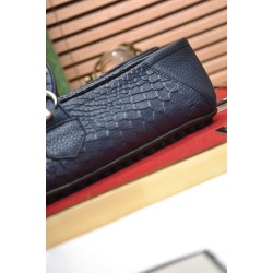 GV*C1 Snake Pattern Double G Driver Moccasin (Men's)