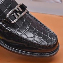 F*F O'Lock Moccasin Croc Pattern Loafer (Men's)