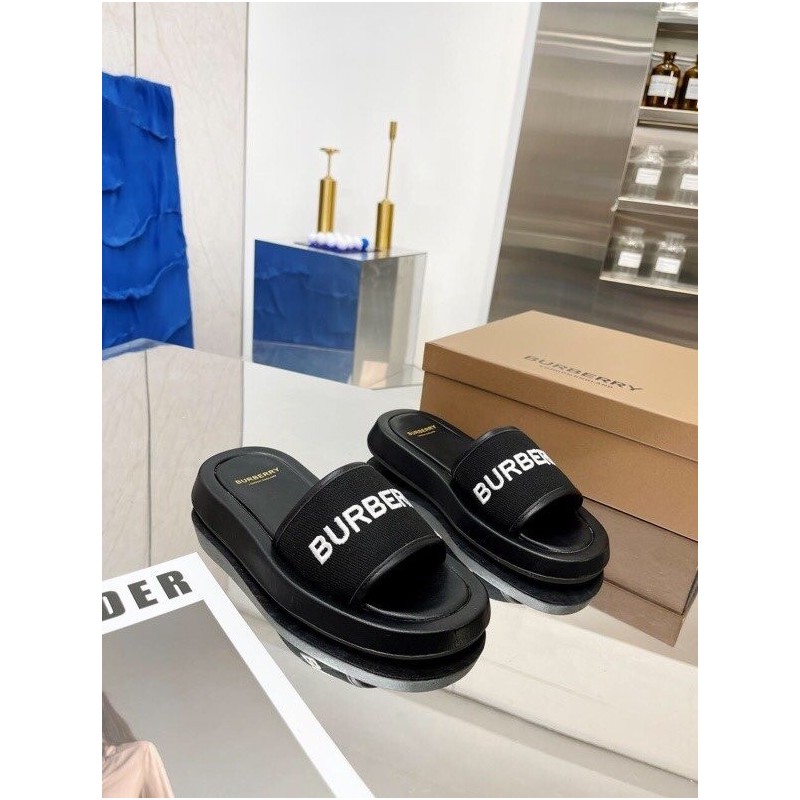 B*RBRY Logo Slippers B*RBRY Logo Slippers
