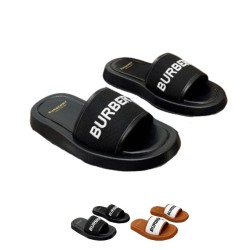 B*RBRY Logo Slippers