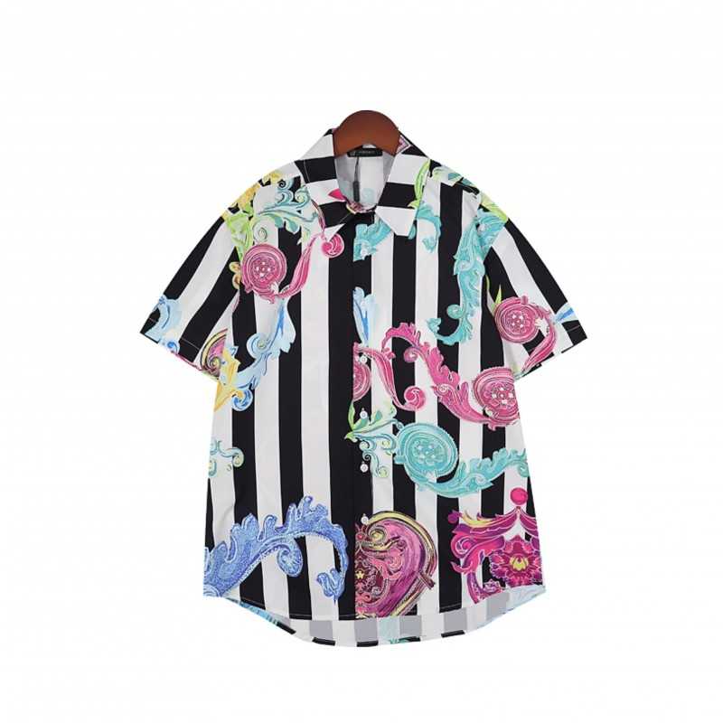 Baroque Pattern Striped Shirt Baroque Pattern Striped Shirt