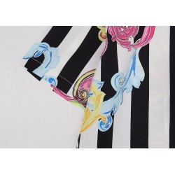 Baroque Pattern Striped Shirt