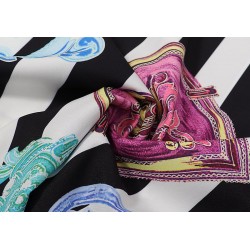Baroque Pattern Striped Shirt