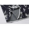 Denim Leaf Baseball Shirt