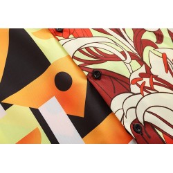 Double Match Geometric Flower Shirt