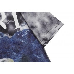 Eagle Print Tie-Dye T-shirt