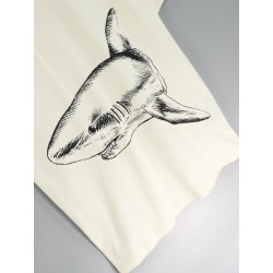 Broken Shark Print T-shirt