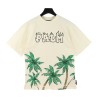 Palms & Skull Vintage Print T-shirt