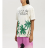 Palms & Skull Vintage Print T-shirt