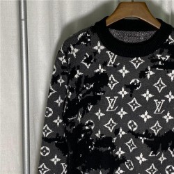 Monogram Distressed Sweater