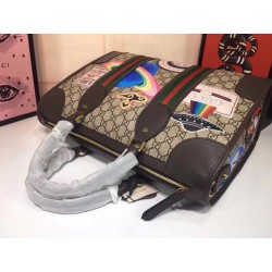 Patch Duffle Travel Bag