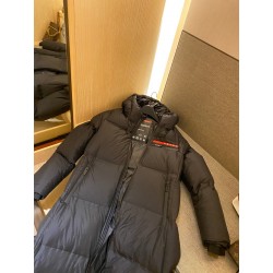 Technical Nylon Hooded Puffer Down Jacket (Women's)