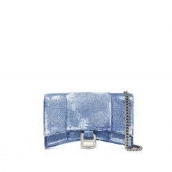 Hourglass Denim Wallet On Chain