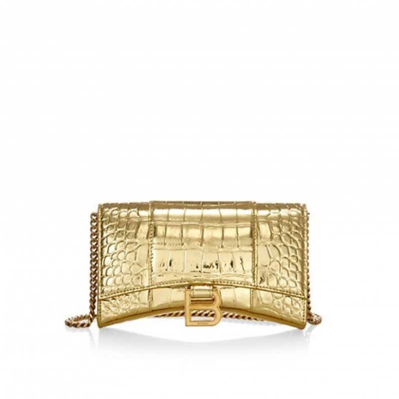 Hourglass Metallic Wallet On Chain