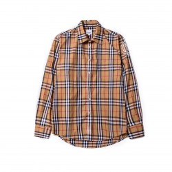 Vintage Check Sleeve Logo Shirt