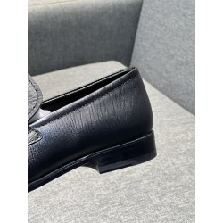 Leather Logo Loafers (Men's)
