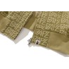 Logo Monogram Velour Shark Full Zip Hoodie