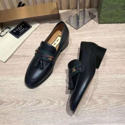 Web Ribbon Loafer With Cross GG (Men's)
