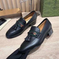 Web Ribbon Loafer With Cross GG (Men's)