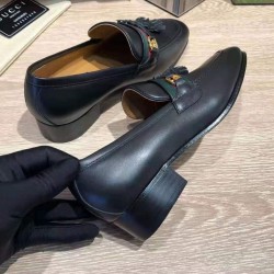 Web Ribbon Loafer With Cross GG (Men's)