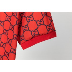 Double G Monogram Print Polo Shirt