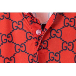 Double G Monogram Print Polo Shirt