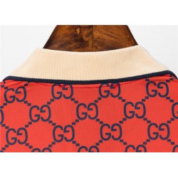 Double G Monogram Print Polo Shirt