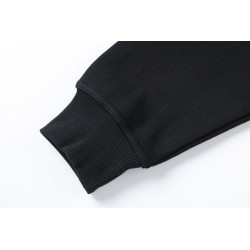 Oversized Side Logo Zip-Up Hoodie