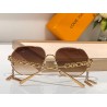 Chain Round Sunglasses Gold