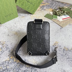Double G Embossed Sling Backpack