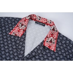 Multicolor Patterned Silk Shirt